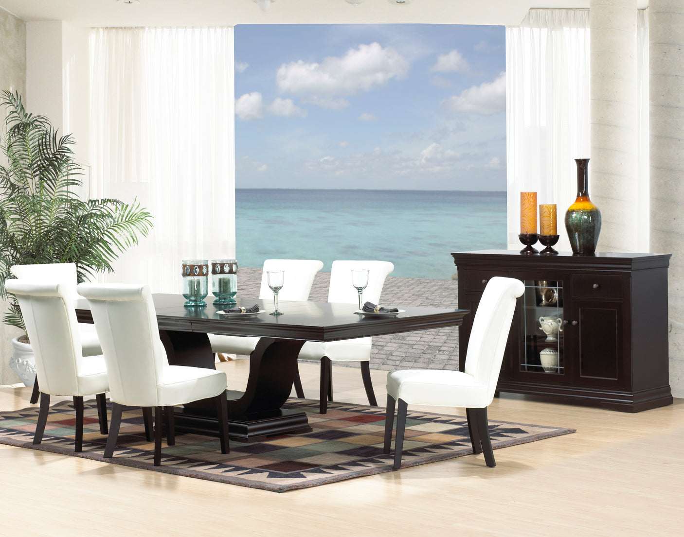 Table as Shown | Cardinal Woodcraft Palais Royal Dining Table | Valley Ridge Furniture