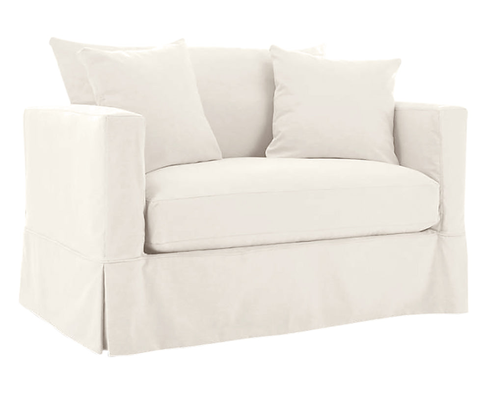 White Fabric | Camden Breeze Chair & 1/2 | Valley Ridge Furniture