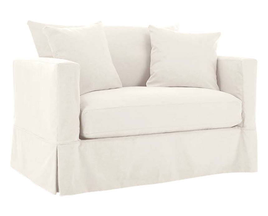 White Fabric | Camden Breeze Chair & 1/2 | Valley Ridge Furniture