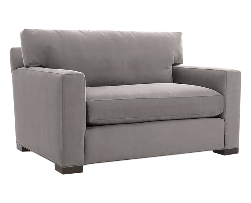 Vertual Fabric Almond with Fossil Hardwood | Camden Axel Chair & 1/2 | Valley Ridge Furniture