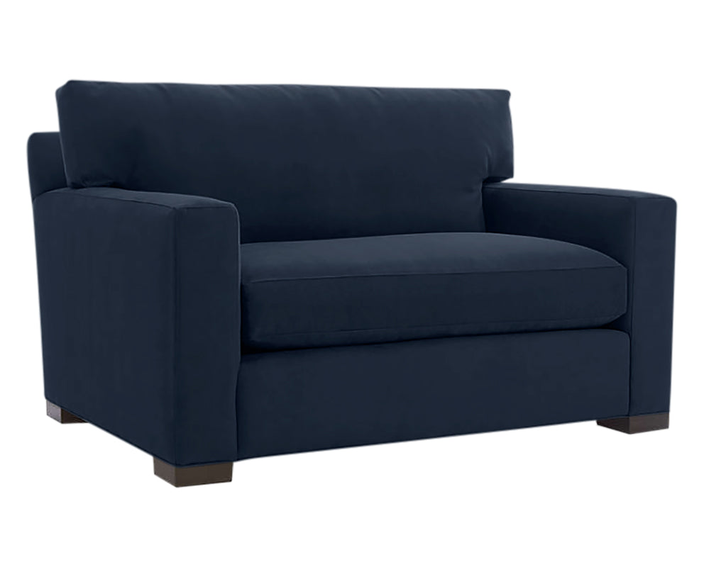 Vertual Fabric Ink with Fossil Hardwood | Camden Axel Chair & 1/2 | Valley Ridge Furniture