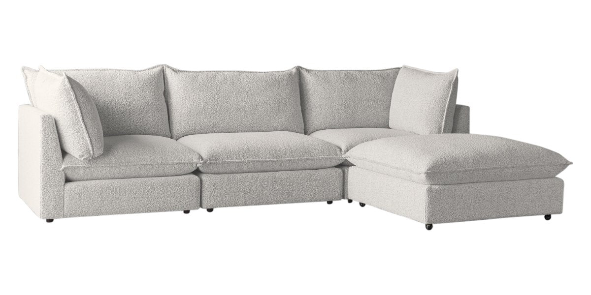 Burbank Fabric Sand | Camden Cameron 4-Piece Sectional | Valley Ridge Furniture