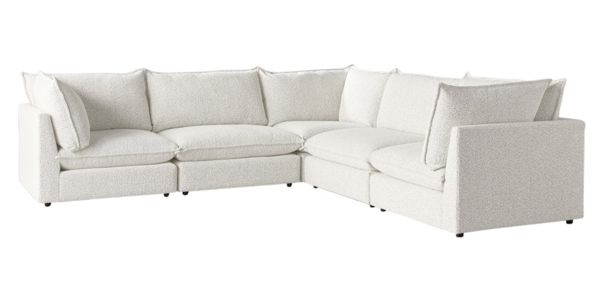 Burbank Fabric Cream | Camden Cameron 5-Piece Corner Sofa | Valley Ridge Furniture