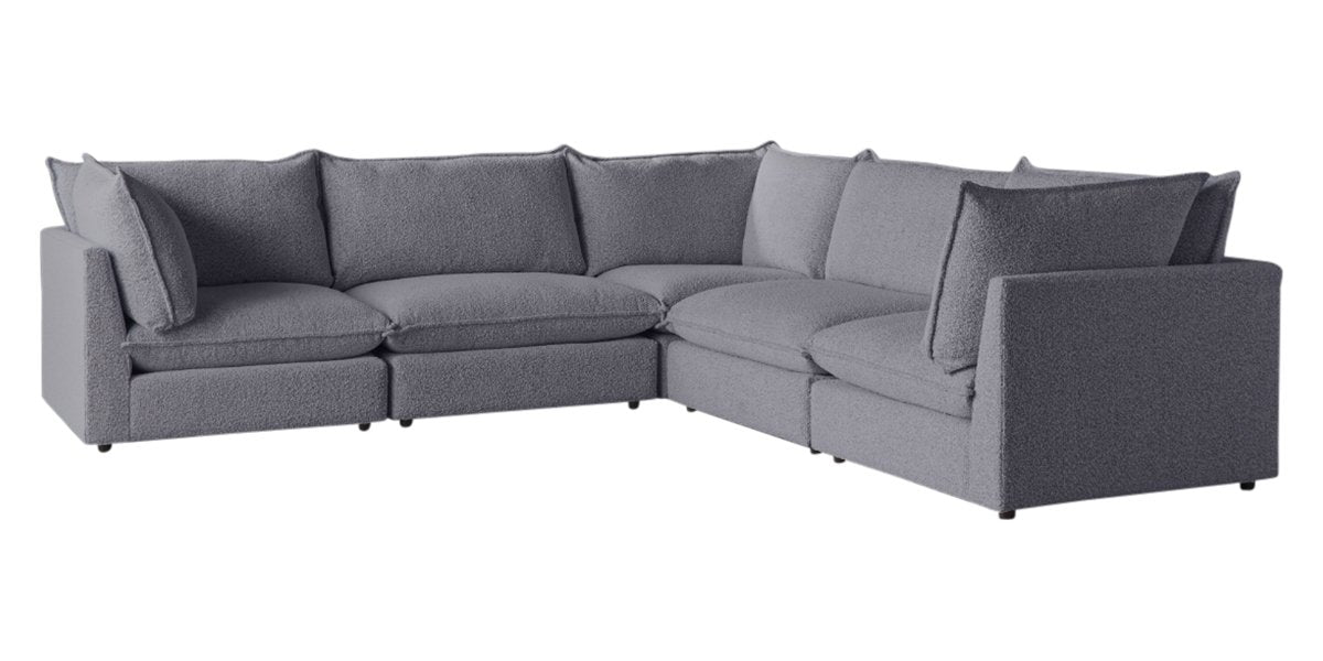 Burbank Fabric Stone | Camden Cameron 5-Piece Corner Sofa | Valley Ridge Furniture