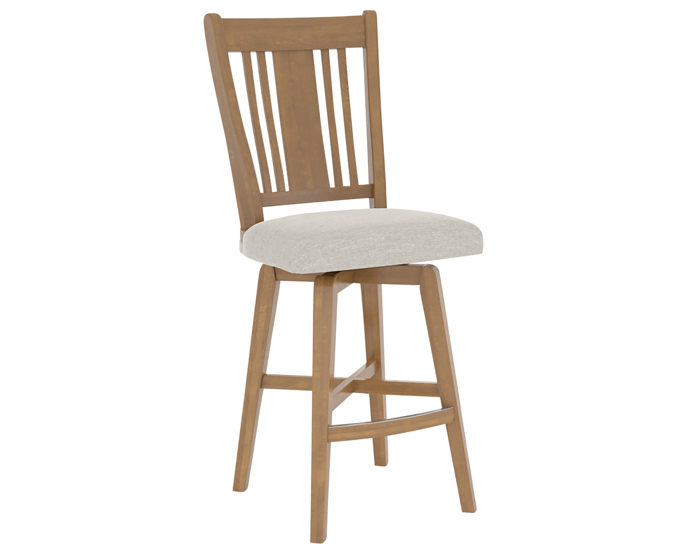 Honey Washed and Fabric TB | Canadel Core Counter Stool 7250 | Valley Ridge Furniture