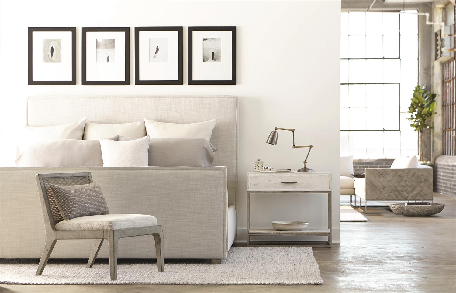 Queen Bed as Shown | Bernhardt Sawyer Panel Bed | Valley Ridge Furniture