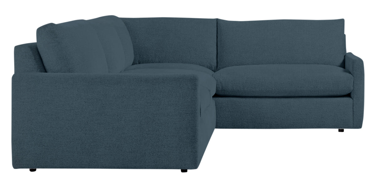 Plush Fabric Azure | Camden Sarah L Sectional | Valley Ridge Furniture