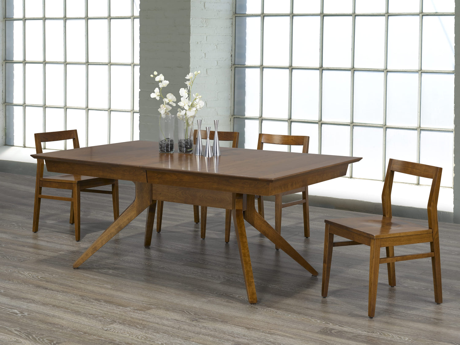 Table as Shown | Cardinal Woodcraft Skagen Dining Table | Valley Ridge Furniture