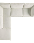 Burbank Fabric Cream | Camden Cameron 5-Piece Sectional | Valley Ridge Furniture