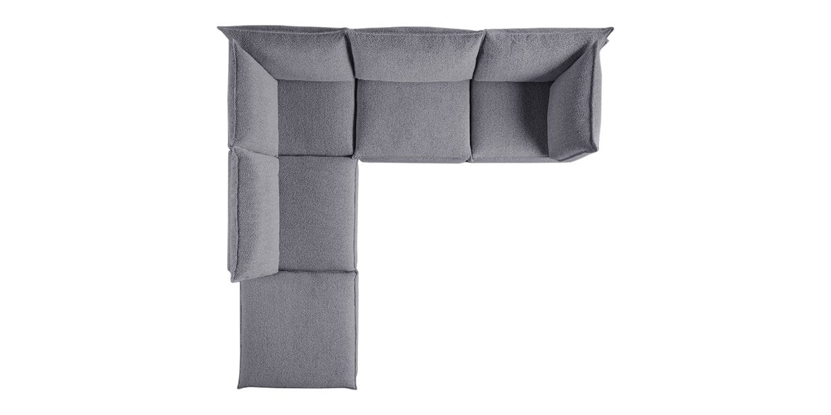 Burbank Fabric Stone | Camden Cameron 5-Piece Sectional | Valley Ridge Furniture