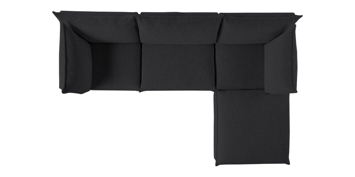 Burbank Fabric Charcoal | Camden Cameron 4-Piece Sectional | Valley Ridge Furniture