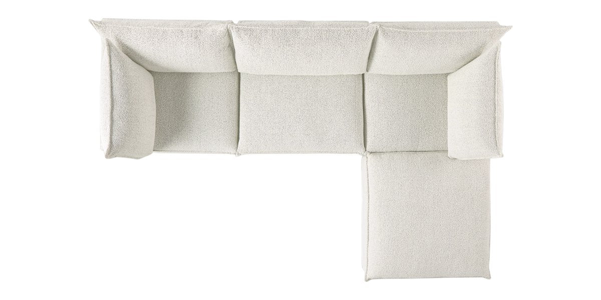 Burbank Fabric Cream | Camden Cameron 4-Piece Sectional | Valley Ridge Furniture