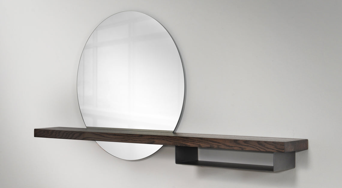 Dark Oak | Trica Halo Mirror