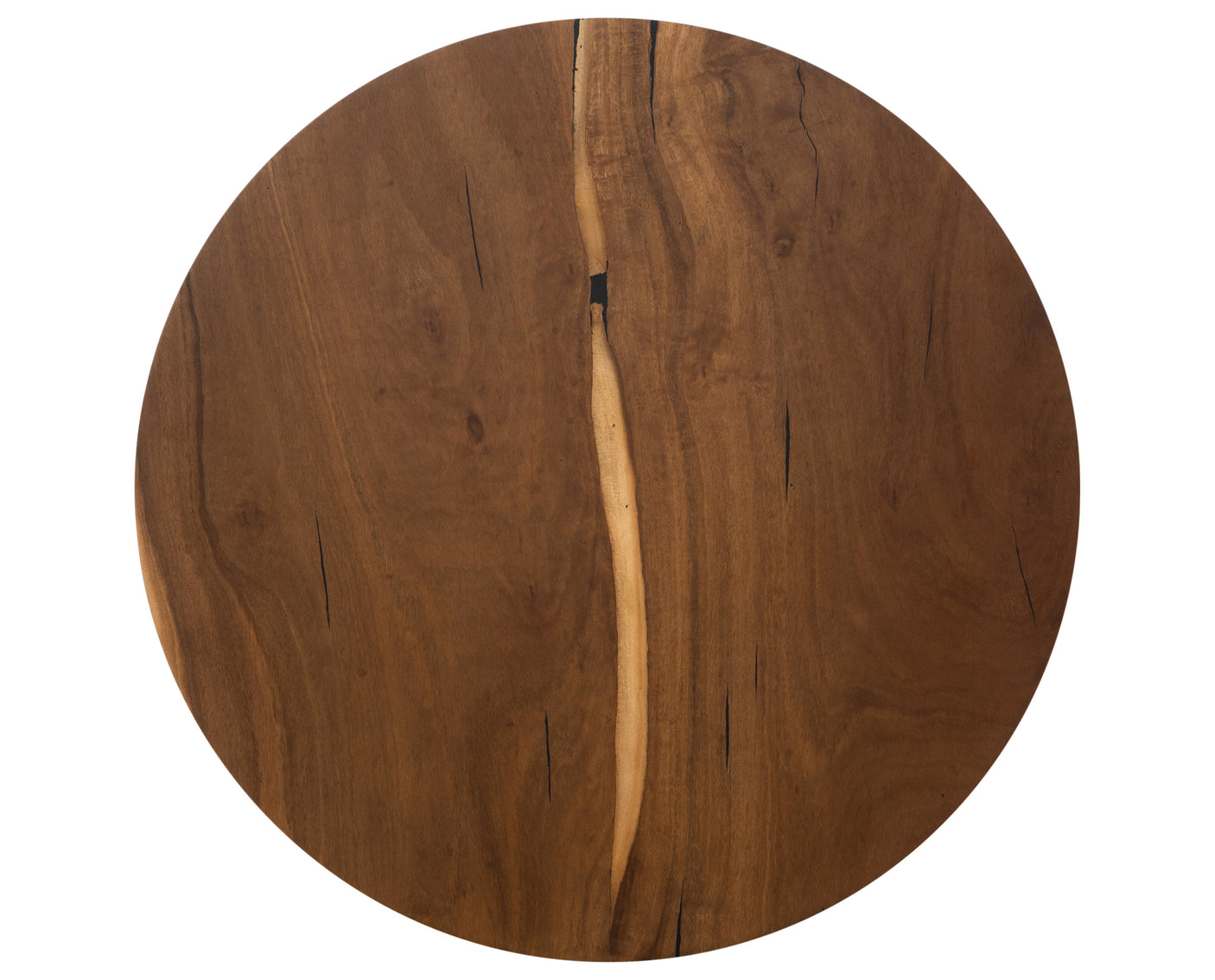 Natural Yukas with Iron | Hudson Round Coffee Table | Valley Ridge Furniture