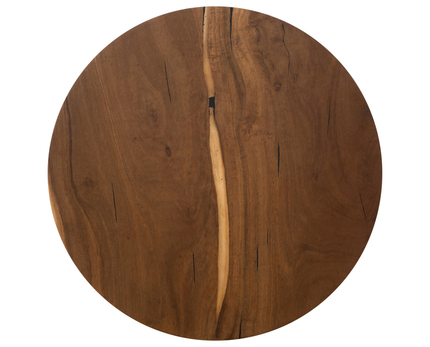 Natural Yukas with Iron | Hudson Round Coffee Table | Valley Ridge Furniture