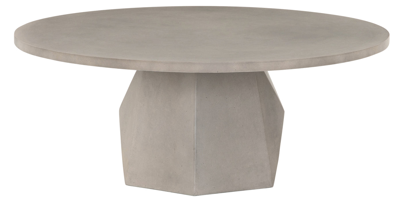 Grey Concrete | Bowman Outdoor Coffee Table | Valley Ridge Furniture