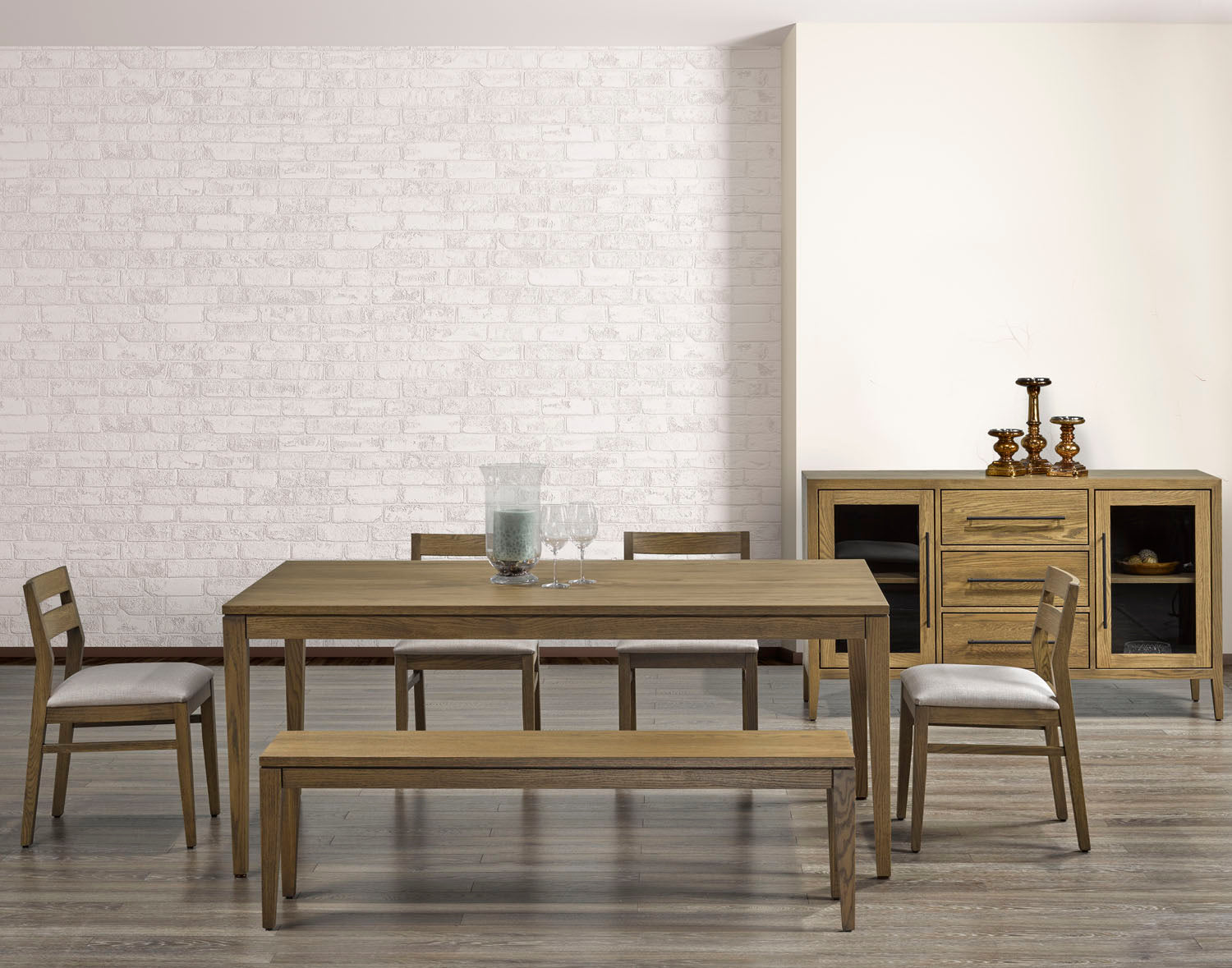 Bench as Shown | Cardinal Woodcraft Vega Bench | Valley Ridge Furniture