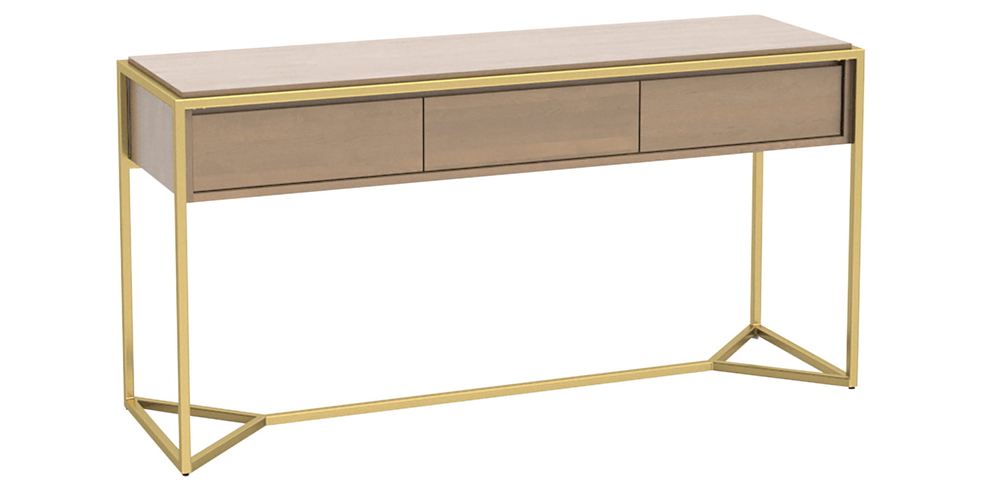 Pecan Washed & GL Metal Gold | Canadel Modern Buffet 6030 | Valley Ridge Furniture