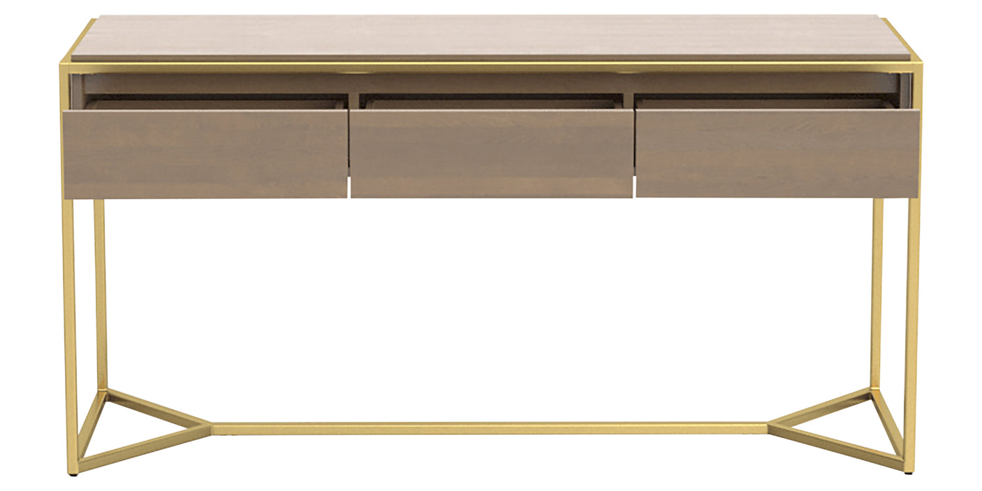 Pecan Washed & GL Metal Gold | Canadel Modern Buffet 6030 | Valley Ridge Furniture