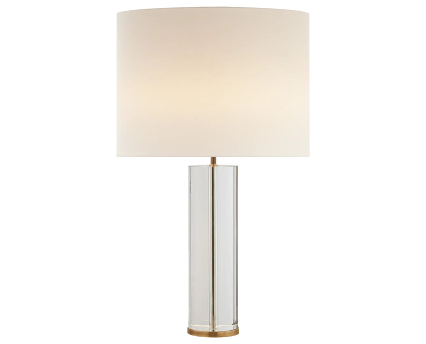 Crystal and Brass & Linen | Lineham Table Lamp | Valley Ridge Furniture