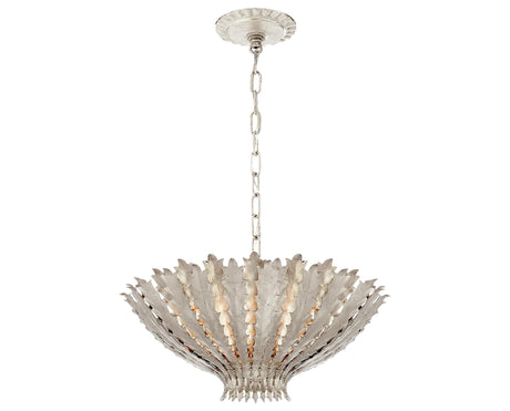 Burnished Silver Leaf | Hampton Medium Chandelier | Valley Ridge Furniture