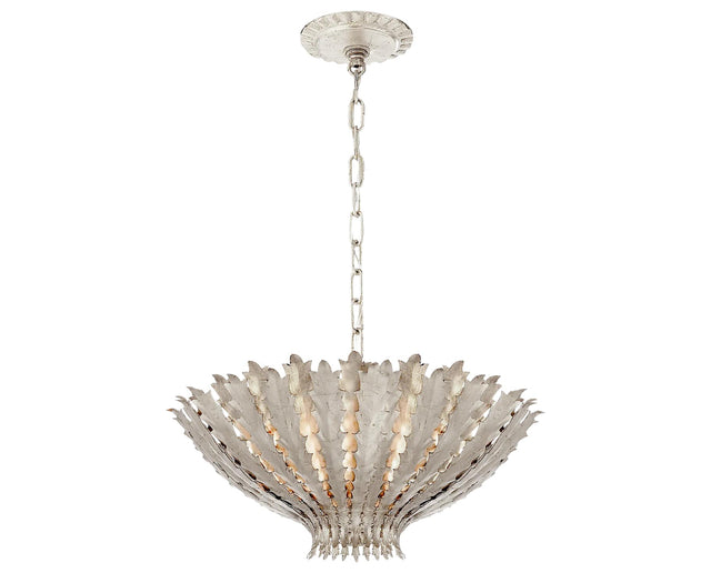 Burnished Silver Leaf | Hampton Medium Chandelier | Valley Ridge Furniture