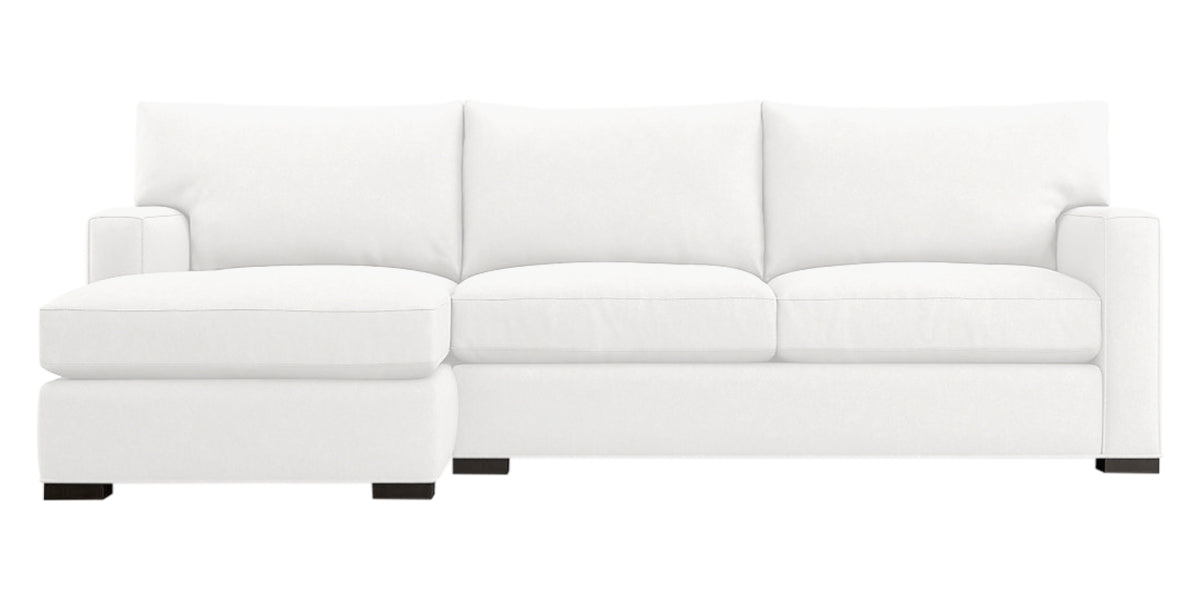 Douglas Fabric Lace with Fossil Hardwood | Camden Axel 2-Piece Sectional | Valley Ridge Furniture