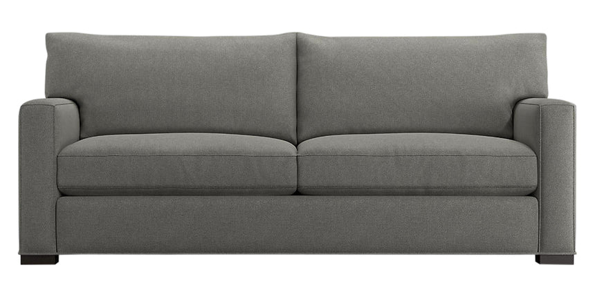 Douglas Fabric Charcoal with Fossil Hardwood | Camden Axel Sofa | Valley Ridge Furniture