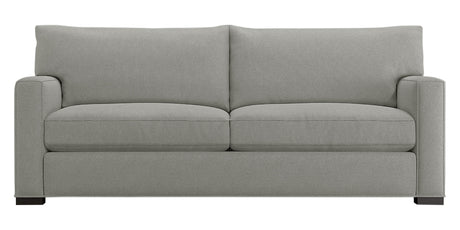 Douglas Fabric Ice with Fossil Hardwood | Camden Axel Sofa | Valley Ridge Furniture