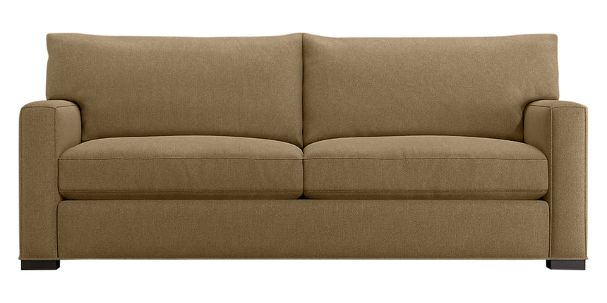 Douglas Fabric Peat with Fossil Hardwood | Camden Axel Sofa | Valley Ridge Furniture