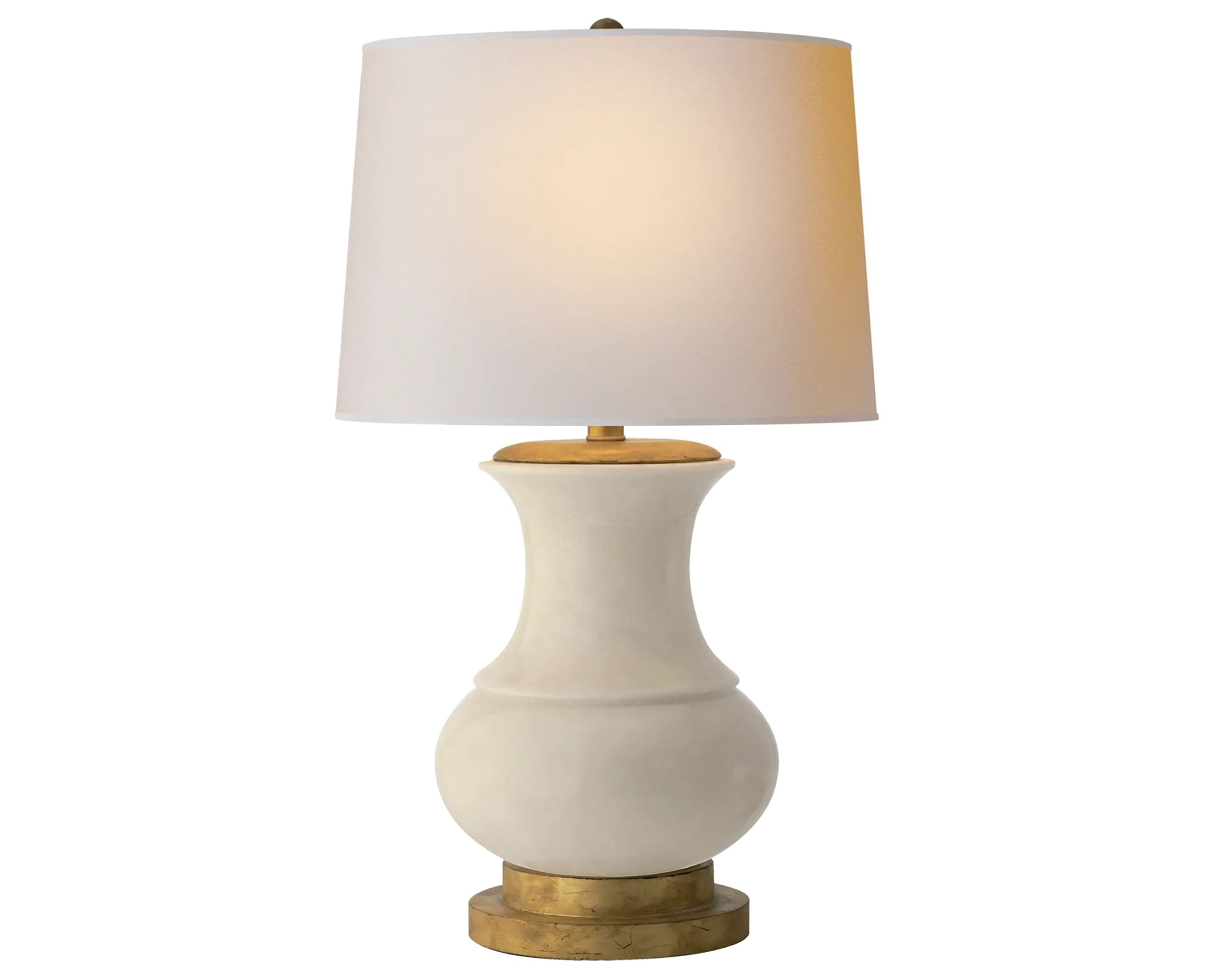 Tea Stain Crackle &amp; Natural Paper | Deauville Table Lamp | Valley Ridge Furniture