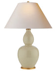 Coconut Porcelain & Natural Paper | Yue Double Gourd Table Lamp | Valley Ridge Furniture
