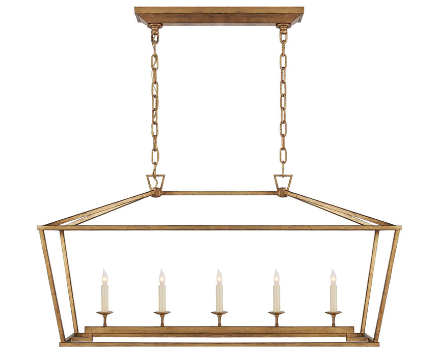 Gilded Iron | Darlana Medium Linear Lantern | Valley Ridge Furniture