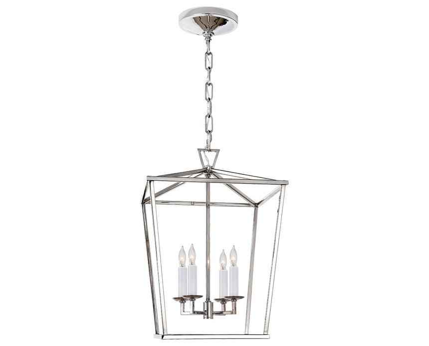Polished Nickel | Darlana Small Lantern | Valley Ridge Furniture