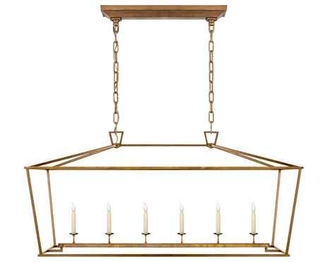 Gilded Iron | Darlana Large Linear Lantern | Valley Ridge Furniture