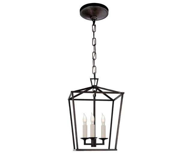 Aged Iron | Darlana Mini Lantern | Valley Ridge Furniture