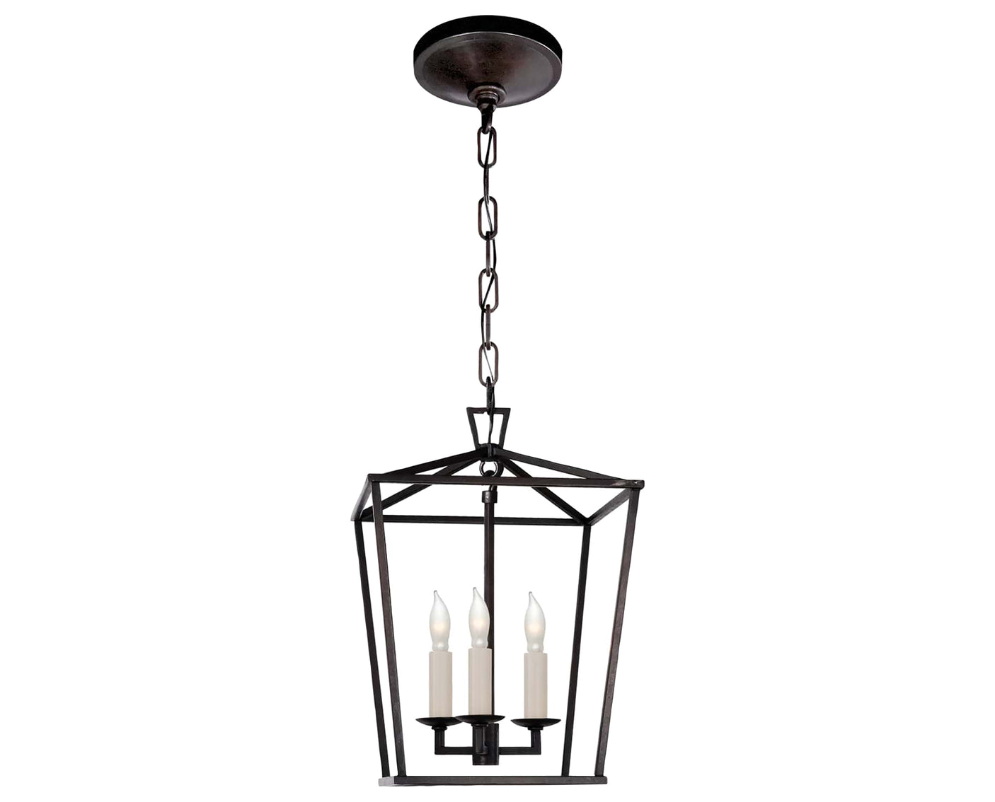 Aged Iron | Darlana Mini Lantern | Valley Ridge Furniture