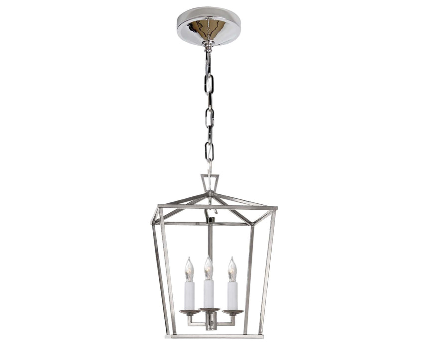 Polished Nickel | Darlana Mini Lantern | Valley Ridge Furniture
