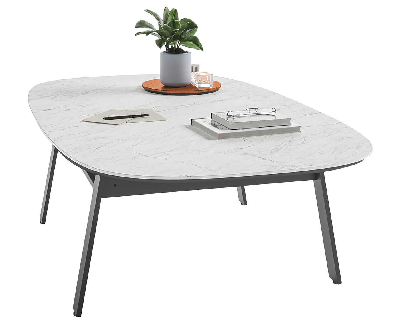 Cirrus White Porcelain & Black Steel | BDI Cloud 9 Lift Coffee Table | Valley Ridge Furniture