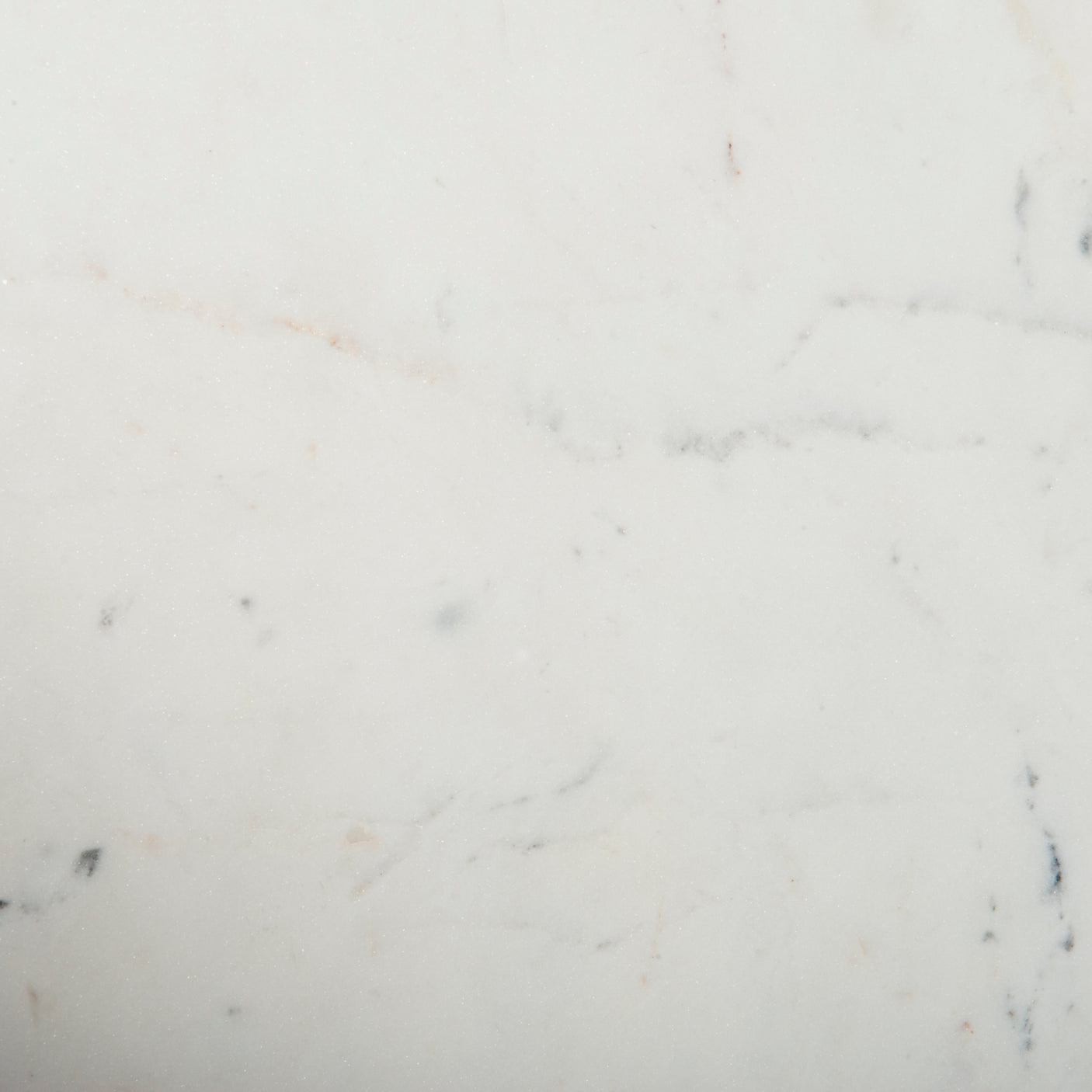 Polished White Marble with Raw Brass | Helen End Table | Valley Ridge Furniture