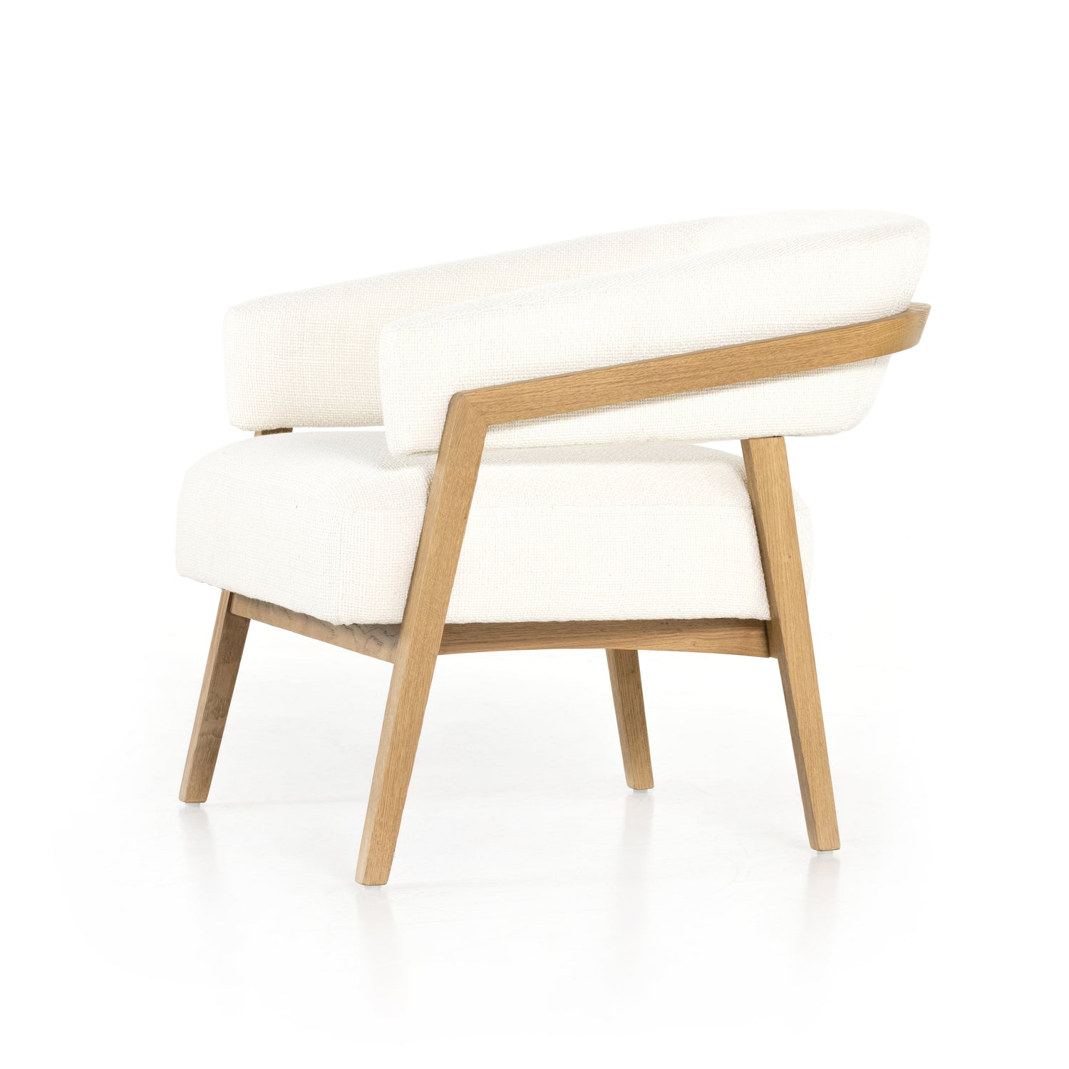 Gibson White Fabric with Light Honey Nettlewood | Dexter Chair | Valley Ridge Furniture