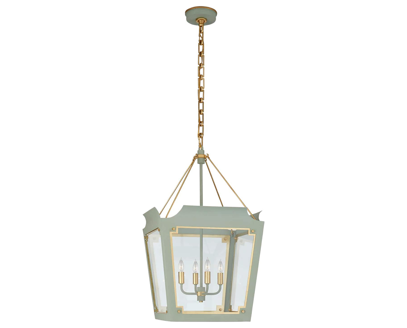 Celadon & Gild | Caddo Medium Lantern | Valley Ridge Furniture