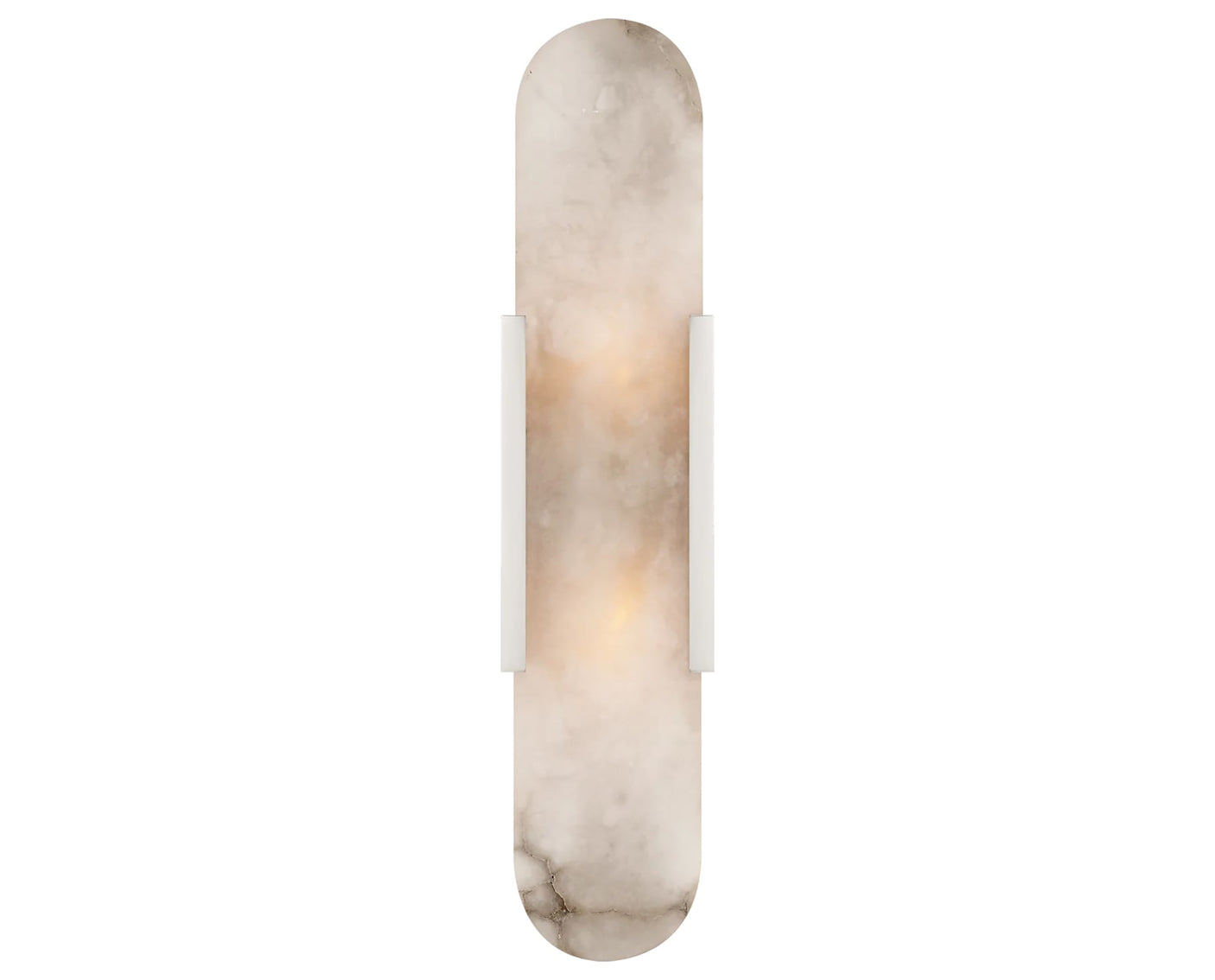 Polished Nickel & Alabaster | Melange Elongated Sconce | Valley Ridge Furniture