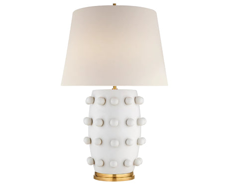 Plaster White & Linen | Linden Medium Lamp | Valley Ridge Furniture
