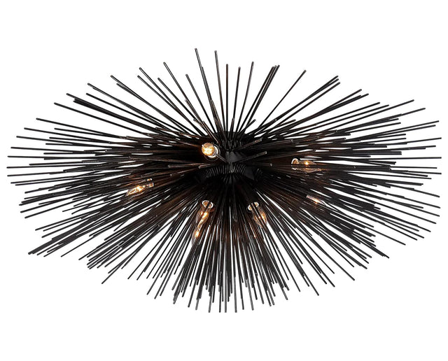 Aged Iron | Strada Medium Flush Mount | Valley Ridge Furniture