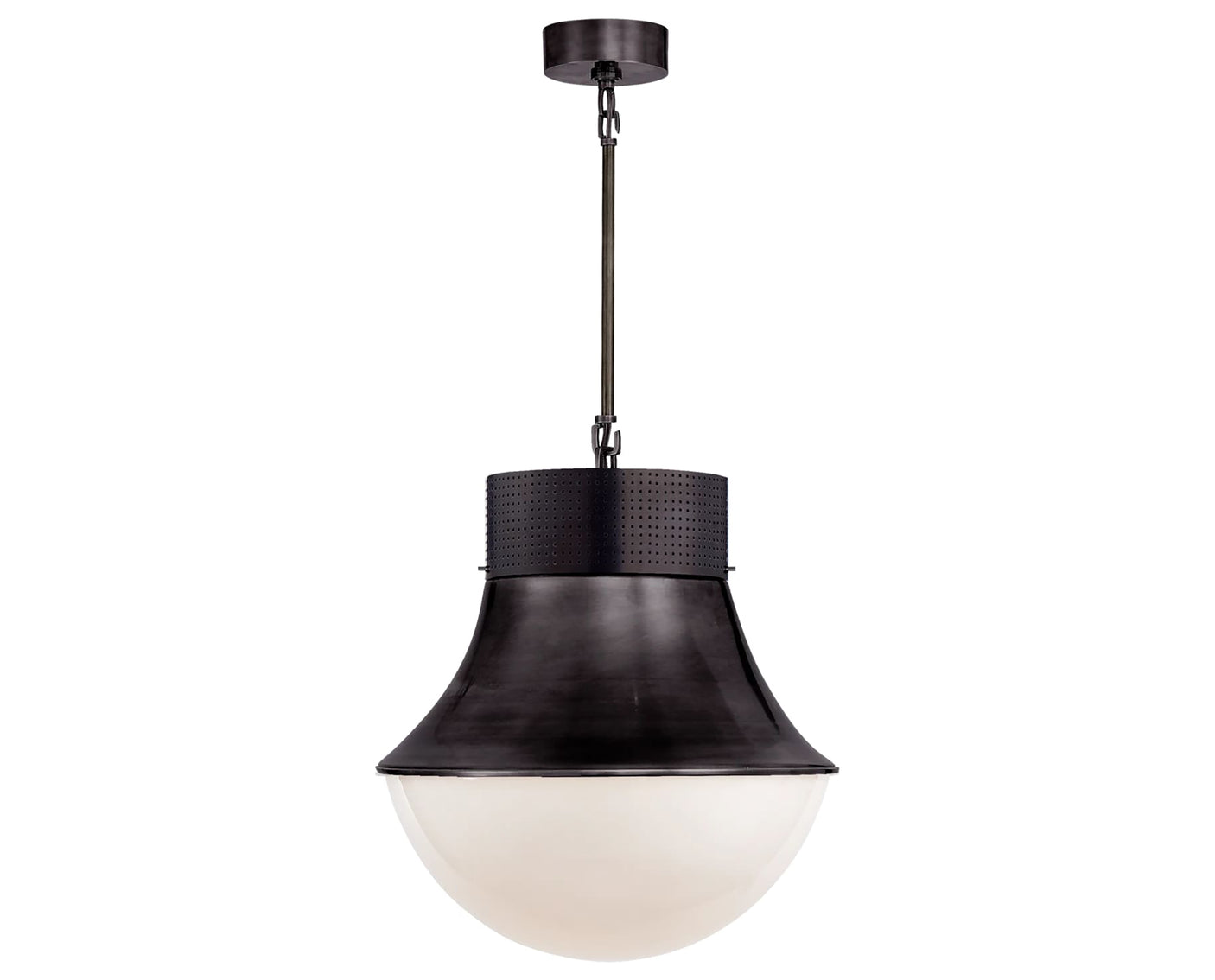 Bronze & White Glass | Precision Large Pendant | Valley Ridge Furniture