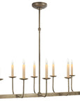 Antique Nickel and CHS104NP Shades Sold Separately | Linear Branched Chandelier | Valley Ridge Furniture