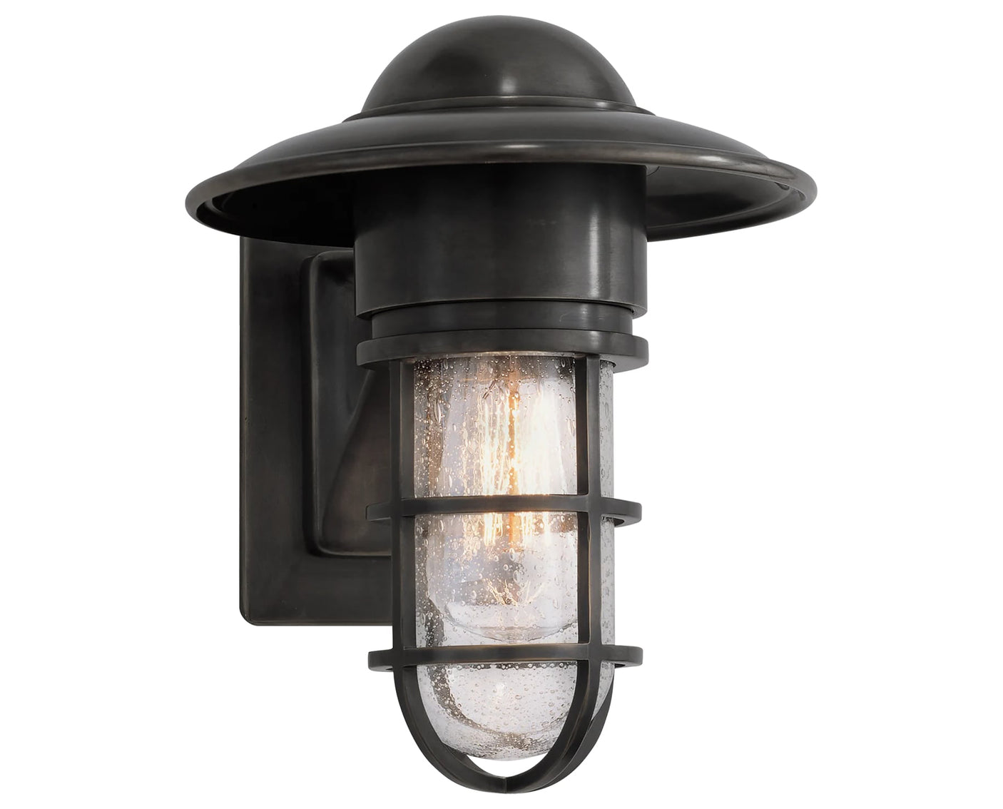 Bronze & Seeded Glass | Marine Indoor/Outdoor Wall Light | Valley Ridge Furniture