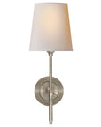 Antique Nickel and Natural Paper | Bryant Sconce - Natural Paper Shade | Valley Ridge Furniture