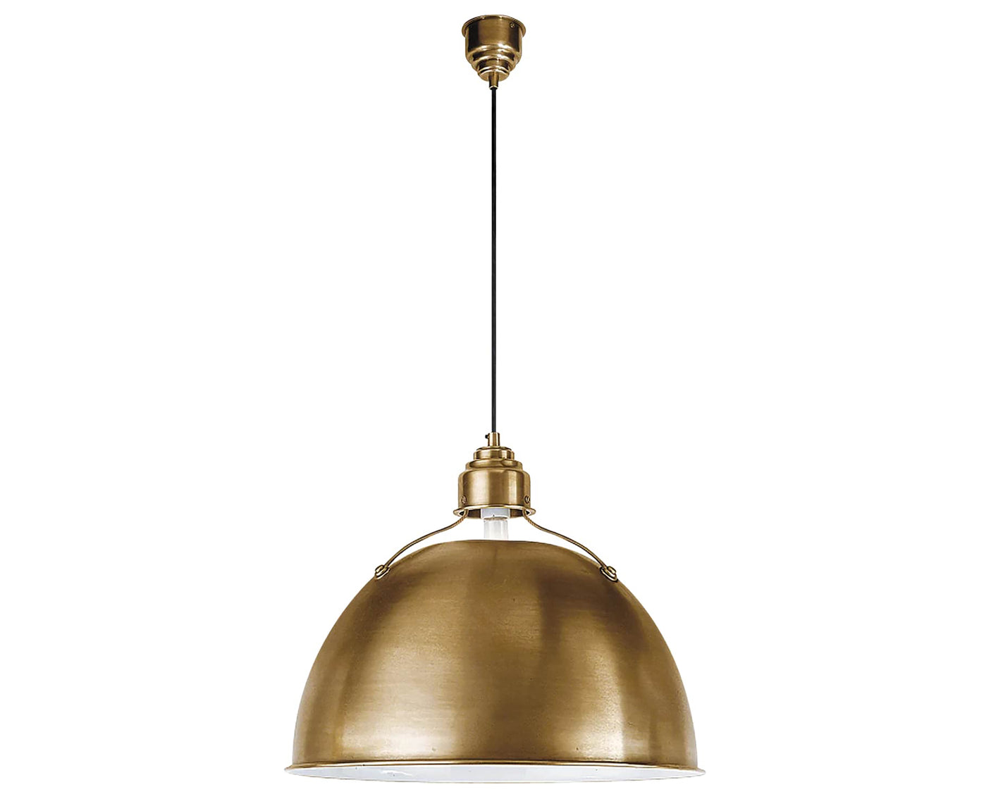 Hand-Rubbed Antique Brass | Eugene Large Pendant | Valley Ridge Furniture